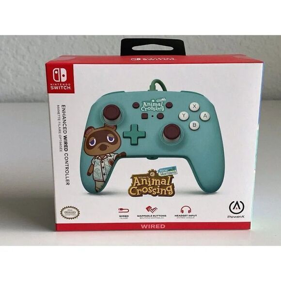 PowerA Other - Power A Enhanced Wired Controller for Nintendo Switch – Animal Crossing Tom Nook